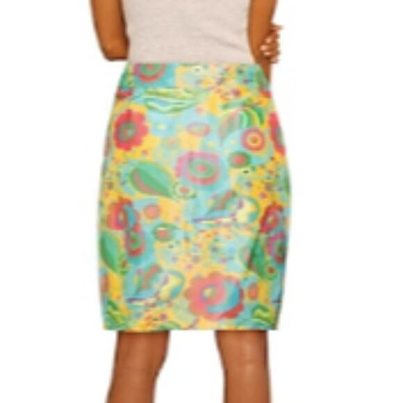 Marni floral pencil skirt multicolor size 6 - Picture 3 of 8